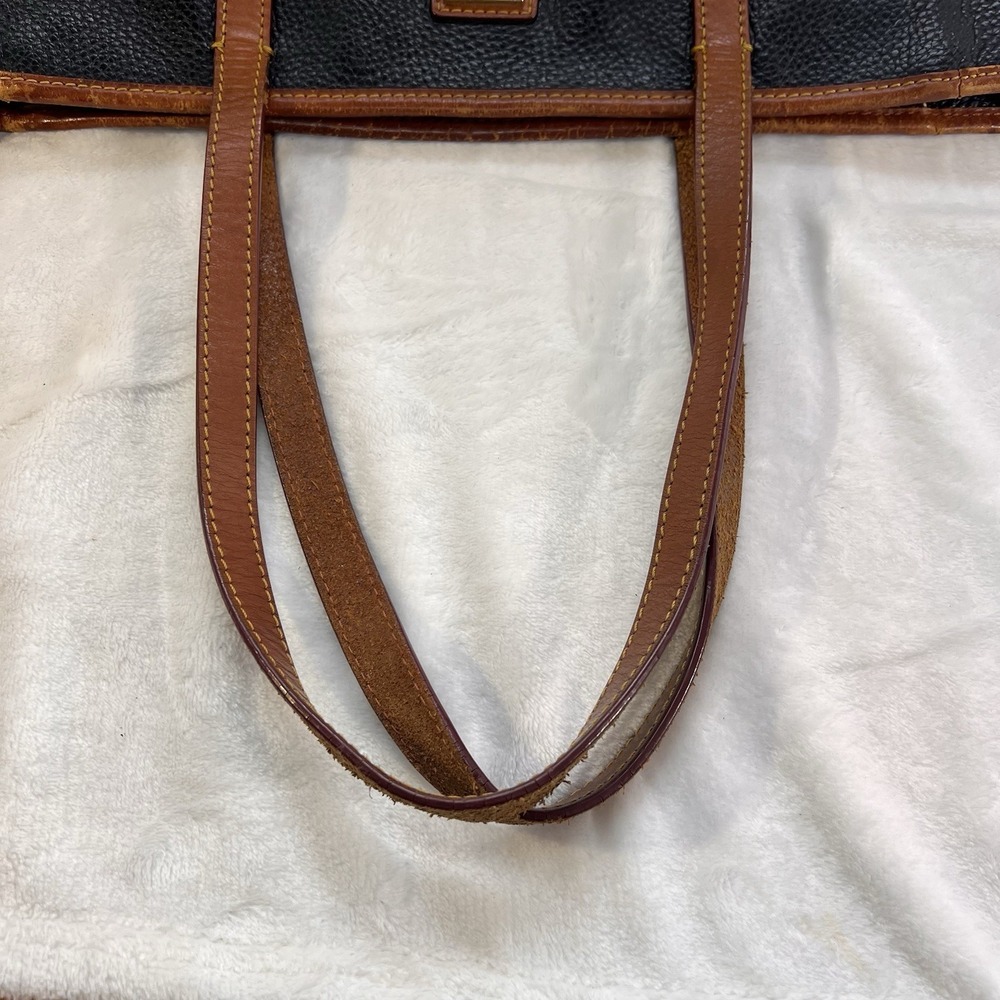Dooney And Bourke Black Pebble Leather Charleston Large Shopper Tote  *see - Picture 12 of 15